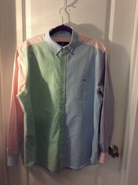 Vineyard Vines Tucker Shirt Menes XL Multicolor Color Block